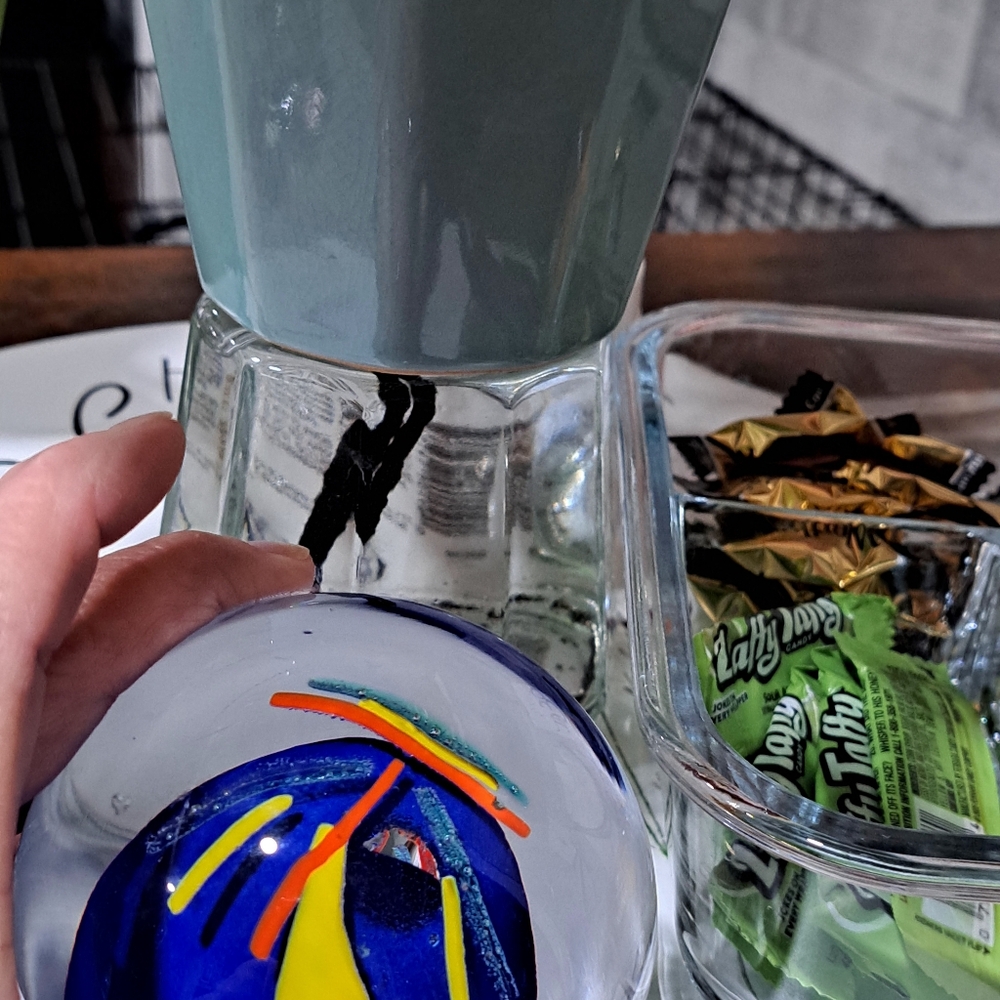Colorful Glass Paperweight - Picture 4 of 4